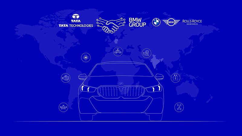 BMW Group und Tata Technologies streben Zusammenarbeit bei Software-Entwicklung für Fahrzeuge und Unternehmens-IT an.